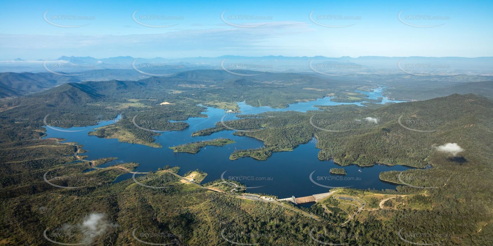 Aerial Photo of Wyaralong Dam QLD Aerial Photography