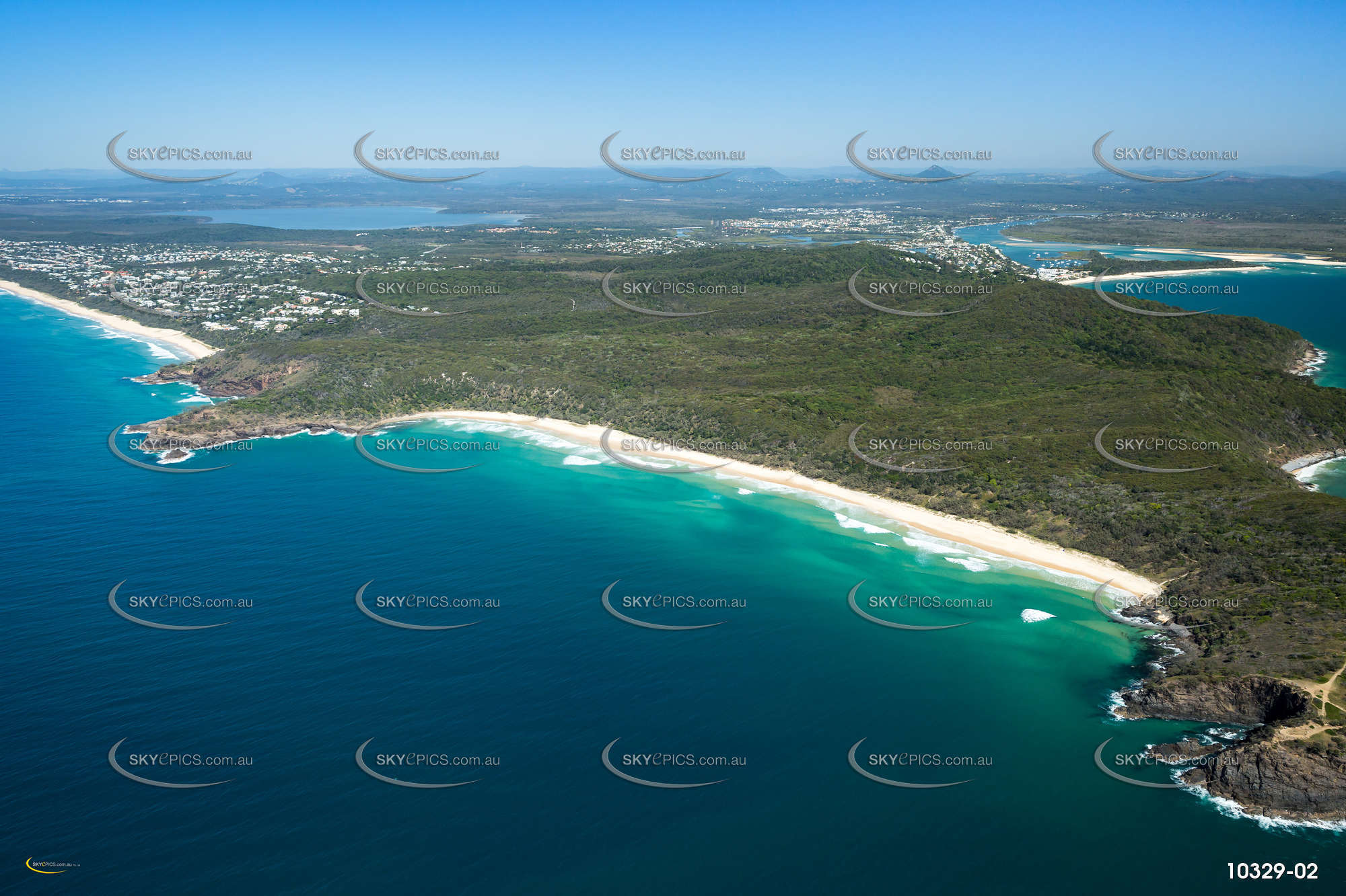 An Aerial Photo Of Noosa Head National Park Qld Aerial Photography