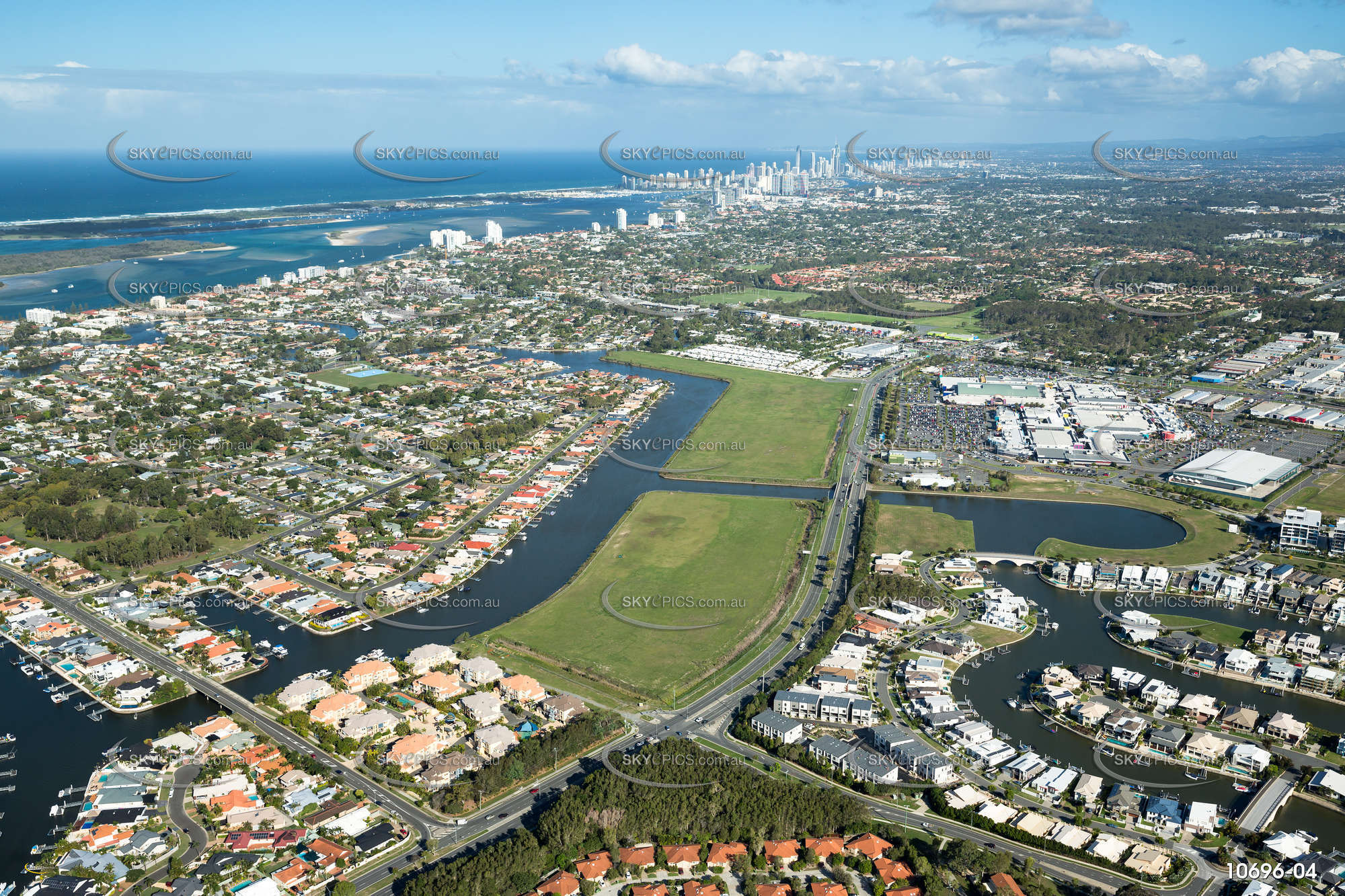 Aerial Photo Biggera Waters QLD Aerial Photography