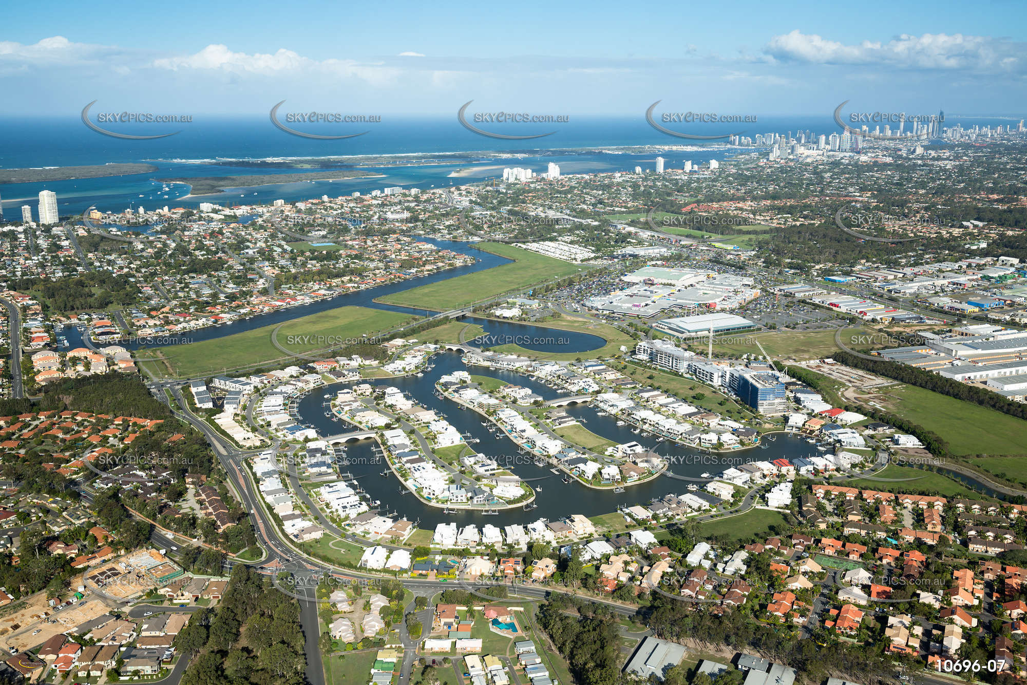 Aerial Photo Biggera Waters QLD Aerial Photography