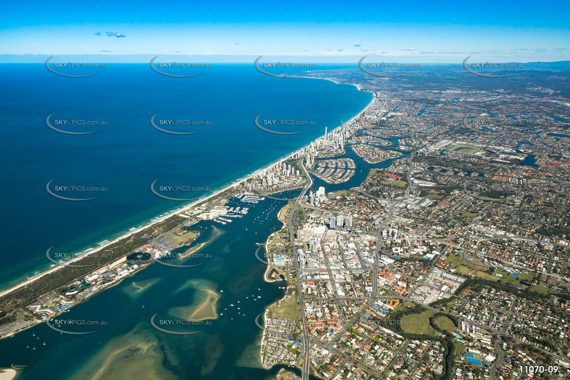 A view of Southport from 8000ft QLD Aerial Photography