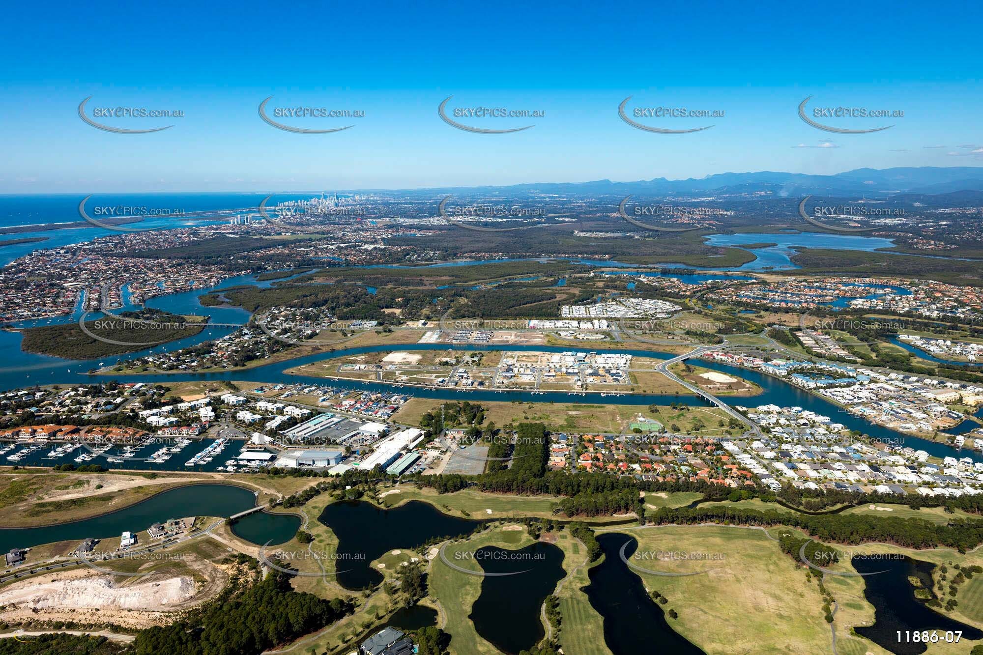 Hope Island Gold Coast QLD QLD Aerial Photography