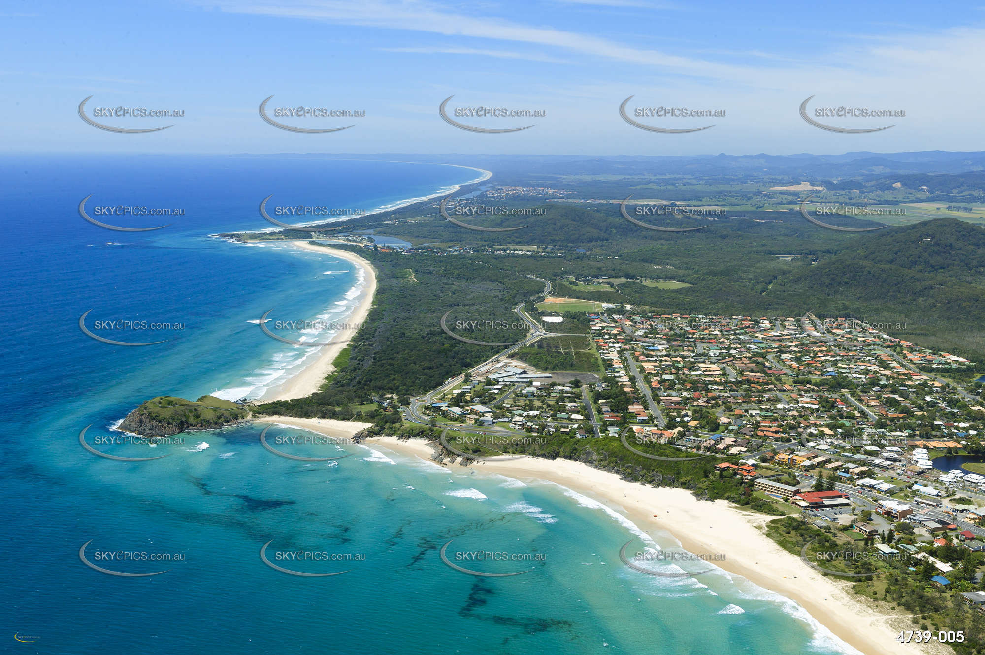 Aerial Photo Cabarita Beach Bogangar Nsw Aerial Photography