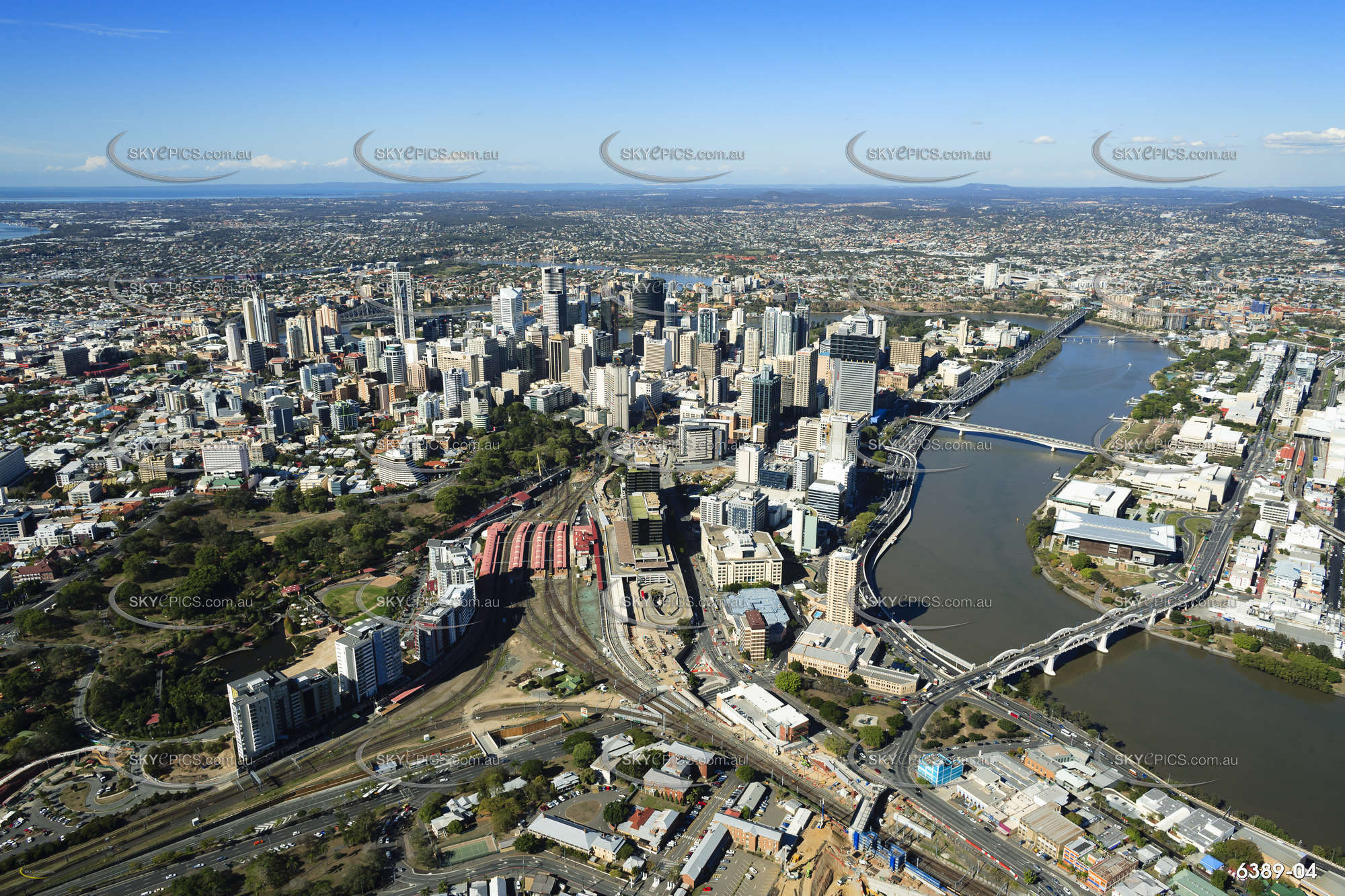 Aerial Photo Brisbane CBD QLD Aerial Photography