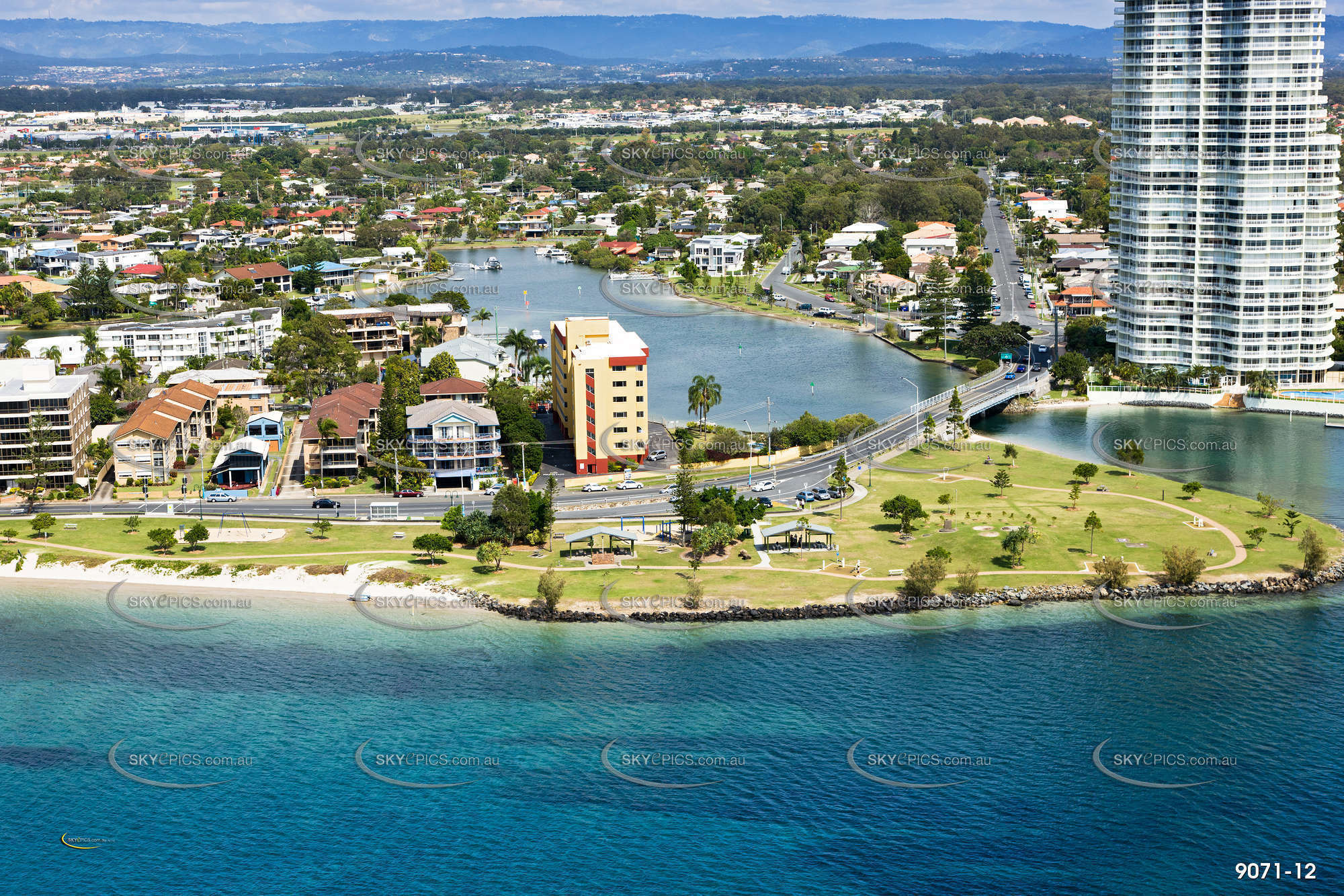 Aerial Photo Biggera Waters QLD Aerial Photography