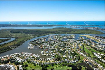 Aerial Photo Sanctuary Cove Hope Island QLD