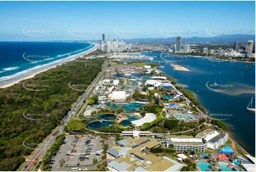 Aerial Photo of Sea World Gold Coast QLD