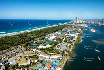 Aerial Photo of Sea World Gold Coast QLD