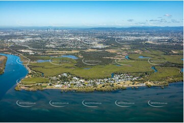 Aerial Photo Nudgee Beach QLD Aerial Photography