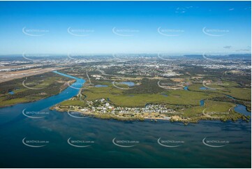 Aerial Photo Nudgee Beach QLD Aerial Photography