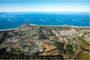 Aerial Photo Woolgoolga NSW Aerial Photography