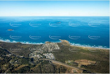 Aerial Photo Emerald Beach NSW Aerial Photography