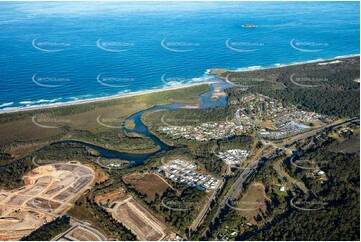 Aerial Photo Moonee Beach NSW Aerial Photography