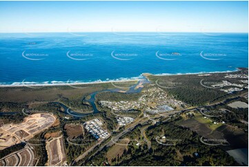 Aerial Photo Moonee Beach NSW Aerial Photography