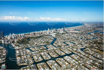 Aerial Photo Broadbeach Waters QLD Aerial Photography