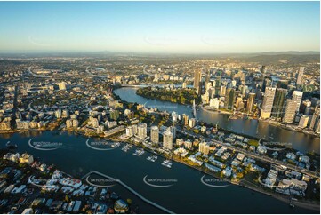 Sunrise Aerial Photo Kangaroo Point QLD Aerial Photography