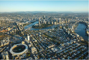 Sunrise Aerial Photo Kangaroo Point QLD Aerial Photography