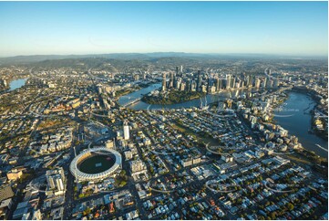 Sunrise Aerial Photo Kangaroo Point QLD Aerial Photography