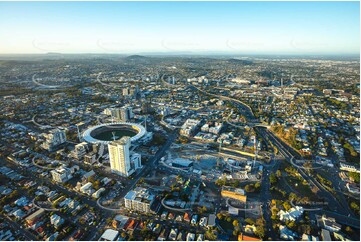 Sunrise Aerial Photo Woolloongabba QLD Aerial Photography