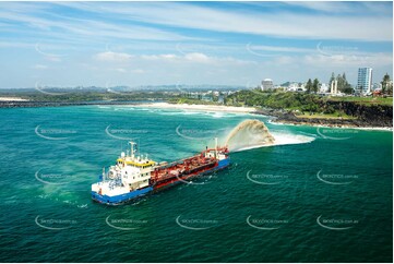 Sand Rainbowing at Point Danger Gold Coast QLD