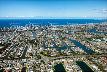 Aerial Photo Broadbeach Waters QLD Aerial Photography