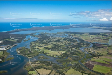 Aerial Photo Micalo Island NSW Aerial Photography