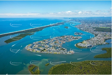 Aerial Photo Sovereign Islands QLD Aerial Photography