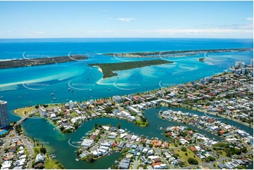 Aerial Photo Biggera Waters QLD Aerial Photography