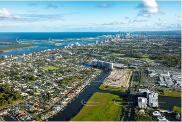 Aerial Photo Biggera Waters QLD Aerial Photography