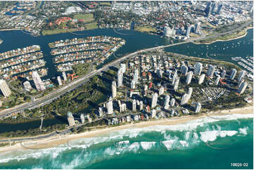 Aerial Photo Main Beach QLD Aerial Photography