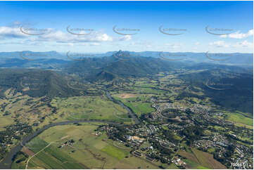 Murwillumbah with Mount Warning in the background. NSW Aerial Photography