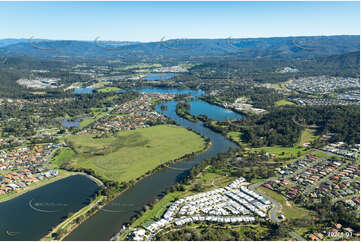 The Coomera River at Upper Coomera QLD Aerial Photography