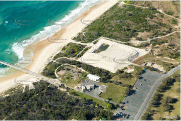 Sand Bypass Jetty & Sand Stockpile - The Spit QLD Aerial Photography