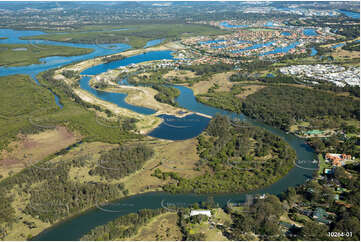 Aerial Photo Oyster Cove Helensvale QLD Aerial Photography