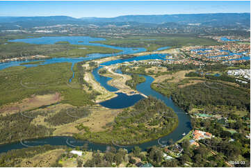 Aerial Photo Oyster Cove Helensvale QLD Aerial Photography