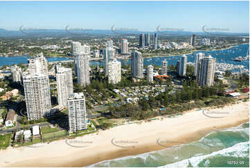 Aerial Photo Main Beach QLD Aerial Photography