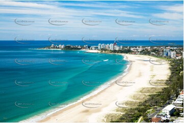 Aerial Photo Bilinga Beach QLD Aerial Photography