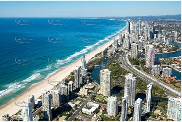 Aerial Photo of Main Beach - Gold Coast QLD Aerial Photography