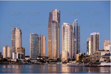 Surfers Paradise at Sunset QLD Aerial Photography