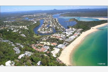 Noosa River Bar Entrance QLD Aerial Photography