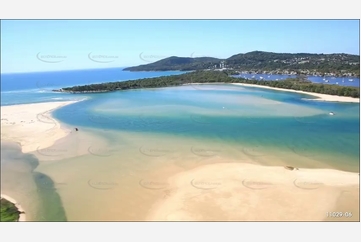 Noosa River Bar Entrance QLD Aerial Photography