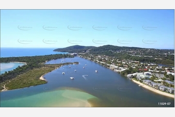 Noosa River Bar Entrance QLD Aerial Photography