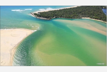 Approaching the Noosa River Bar QLD Aerial Photography