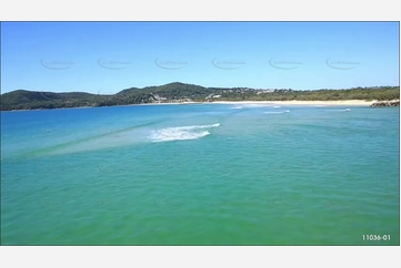 Low Level at Noosa River Bar QLD Aerial Photography