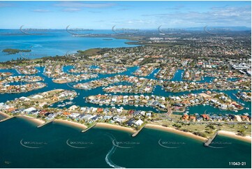 Aerial Photo of Cleveland & Raby Bay QLD Aerial Photography