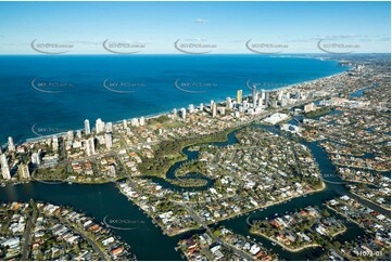 Aerial Photo Broadbeach Waters QLD Aerial Photography