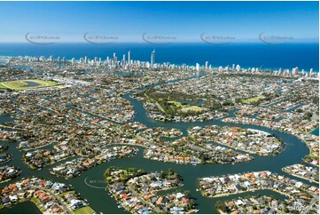 The Sorrento Area of Benowa QLD Aerial Photography