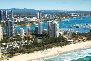 Aerial Photo of Main Beach QLD Aerial Photography