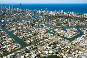 Aerial Photo Broadbeach Waters QLD Aerial Photography