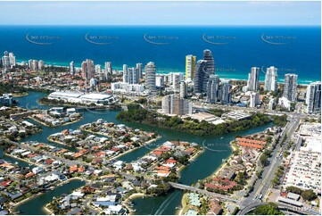 Aerial Photo Broadbeach Waters QLD Aerial Photography